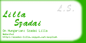 lilla szadai business card